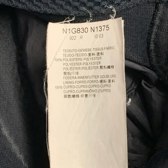 EMPORIO ARMANI Size 34 Regular Navy Textured Polyester Sport Coat - Picture 9 of 9